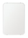 スーパークリアー ミラー 608x912mm 角丸四角形 クリスタルカット 鏡 壁掛け ミラー 壁掛け 日本製 5mm厚 玄関 リビング 寝室 トイレ 高透過 ...