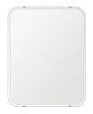 スーパークリアー ミラー 500x640mm 角丸四角形 クリスタルカット 鏡 壁掛け ミラー 壁掛け 日本製 5mm厚 玄関 リビング 寝室 トイレ 高透過 ...