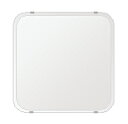 スーパークリアー ミラー 450x450mm 角丸四角形 クリスタルカット 鏡 壁掛け ミラー 壁掛け 日本製 5mm厚 玄関 リビング 寝室 トイレ 高透過 ...