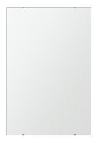 トイレ 鏡 600x900mm 長方形 シンプルカット トイレ鏡 鏡 トイレ 壁掛け ミラー 壁掛け 日本製 5mm厚 取付金具と説明書 壁掛け鏡 壁に直付け ウオールミラー 姿見 鏡 全身 おしゃれ 軽量 角型 四角 四角形 父の日 お祝い ギフト 家具 送料無料