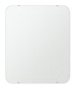 トイレ 鏡 549x649mm 角丸四角形 シンプルカット トイレ鏡 鏡 トイレ 壁掛け ミラー 壁掛け 日本製 5mm厚 取付金具と説明書 壁掛け鏡 美容院 ...