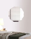 トイレ 鏡 450x450mm サークル ウエーブ シンプルカット トイレ鏡 鏡 トイレ 壁掛け ミラー 壁掛け 日本製 5mm厚 取付金具と説明書 壁掛け鏡 ...