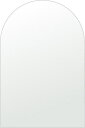 クリスタル ミラー 400x600mm アーチ形状 シンプルカット 鏡 壁掛け ミラー 壁掛け 日本製 5mm厚 玄関 リビング 寝室 トイレ 壁掛け鏡 ウオー...