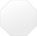スーパークリアー ミラー 500x500mm 正八角形 シンプルカット 鏡 壁掛け ミラー 壁掛け 日本製 5mm厚 玄関 リビング 寝室 トイレ 高透過 高精...