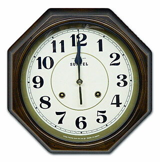 電波で正確な時間を表示 電波時計 日本製 壁掛け 掛け時計 木製 おしゃれ ギフト 北欧 （電波 時計 電波式）（アンティーク クラシック）（連続秒針 静音 スイープ スイープムーブメント スイープ秒針 静か 音がしない）