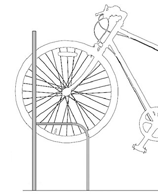 【本日もれなく送料無料★8月28日】 サイクルスタンド スチール 床付け 1台 用 日本製 自転車スタンド 屋外 自転車 スタンド 自転車 自転車ラック サイクルラック 駐輪場 スタンド 固定式 固定タイプ アイアン 国産 コンクリート（銀 銀色 シルバー）