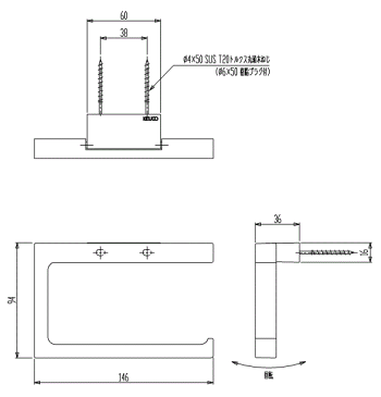 ペーパーホルダー アイアン トイレ トイレットペーパーホルダー トイレペーパーホルダー ペーパーホルダーカバー ロールペーパーホルダー：CE-KcC1116r2R