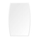 スーパークリアー ミラー 400x610mm ドラム クリスタルカット 鏡 壁掛け ミラー 壁掛け 日本製 5mm厚 玄関 リビング 寝室 トイレ 高透過 高精...
