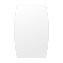 スーパークリアー ミラー 400x610mm ドラム シンプルカット 鏡 壁掛け ミラー 壁掛け 日本製 5mm厚 玄関 リビング 寝室 トイレ 高透過 高精彩...