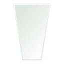 クリスタル ミラー 400x600mm テーパードバゲット クリスタルカット 鏡 壁掛け ミラー 壁掛け 日本製 5mm厚 玄関 リビング 寝室 トイレ 壁掛け...