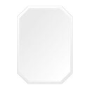 スーパークリアー ミラー 360x500mm エメラルド デラックスカット 鏡 壁掛け ミラー 壁掛け 日本製 5mm厚 玄関 リビング 寝室 トイレ 高透過 ...