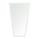 スーパークリアー ミラー 400x600mm テーパードバゲット デラックスカット 鏡 壁掛け ミラー 壁掛け 日本製 5mm厚 玄関 リビング 寝室 トイレ ...