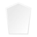 スーパークリアー ミラー 400x500mm ファンシーブリット デラックスカット 鏡 壁掛け ミラー 壁掛け 日本製 5mm厚 玄関 リビング 寝室 トイレ ...