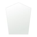 鏡 玄関 400x500mm ファンシーブリット シンプルカット 玄関鏡 玄関 鏡 壁掛け ミラー 壁掛け 日本製 5mm厚 取付金具と説明書 壁掛け鏡 プレゼ...