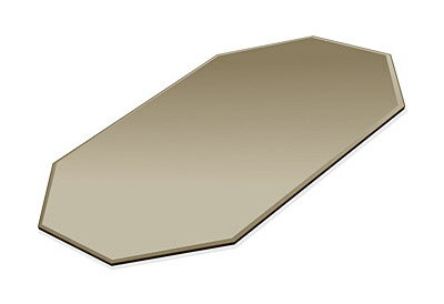 ミラー トレイ ミラー トレー 鏡 トレイ 鏡 トレー:ブロンズミラー(ブロンズ色の鏡) 長八角形(200x300mm)(鏡トレイ 鏡トレー ミラートレイ ミラ...