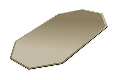 ミラー トレイ ミラー トレー 鏡 トレイ 鏡 トレー:ブロンズミラー(ブロンズ色の鏡) 長八角形(266x400mm)(鏡トレイ 鏡トレー ミラートレイ ミラ...