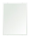 クリスタル ミラー 600x800mm 長方形 デラックスカット 鏡 壁掛け ミラー 壁掛け 日本製 5mm厚 玄関 リビング 寝室 トイレ 壁掛け鏡 ウオール...