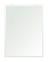 クリスタル ミラー 洗面鏡 浴室鏡 600x800mm 長方形 デラックスカット 洗面 鏡 浴室 壁掛け ミラー 日本製 5mm厚 壁掛け鏡 ウオールミラー 防...