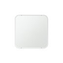 クリスタル ミラー 650x650mm 角丸四角形 クリスタルカット 鏡 壁掛け ミラー 壁掛け 日本製 5mm厚 玄関 リビング 寝室 トイレ 壁掛け鏡 ウオールミラー 姿見 全身 角が丸い 角型 四角 四角形 夏休み 帰省 家具 鏡 送料無料