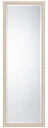 天然木 ベージュ ホワイト ミラー w400xh1200mm 長方形 鏡 壁掛け ミラー 壁掛け 玄関 リビング 寝室 トイレ 洗面 洗面所 洗面鏡 壁掛け鏡 ...