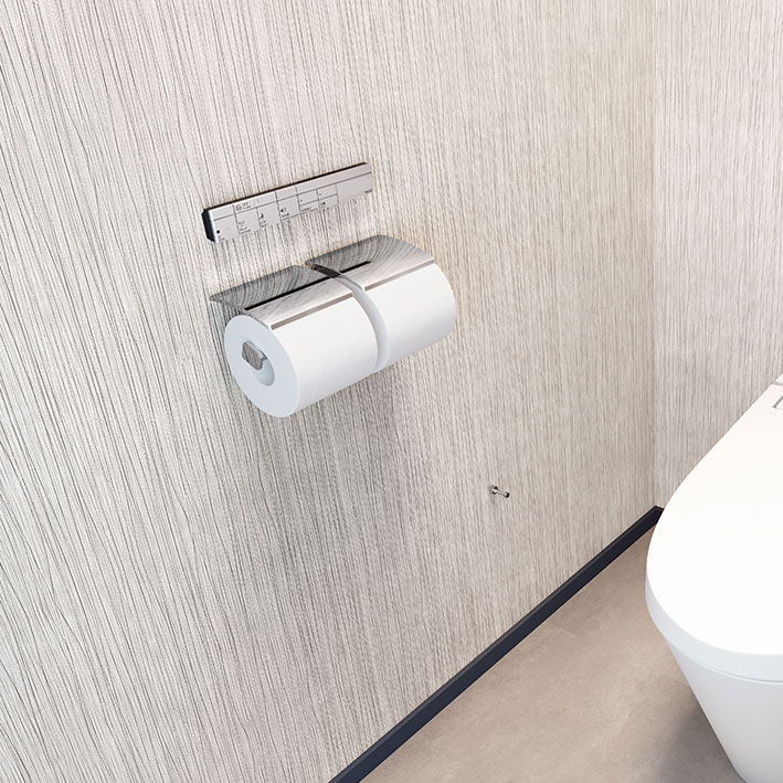 鏡 ミラー 洗面 インテリア IVYの2連ペーパーホルダー クロムメッキ 銀色 シルバー ダブル トイレ トイレットペーパーホルダー トイレペーパーホルダー ペーパーホルダーカバー ロールペーパーホルダー 夏セール 送料無料 模様替え｜アングル2