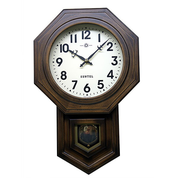 ＼今だけP2倍+送料無料!!／ 和室に合う 掛け時計 日本製 壁掛け時計 掛時計 壁掛け 時計 かけ時計 木製 プレゼント おしゃれ レトロ アンティーク 北欧 シンプル 見やすい 振り子時計 振り子 …