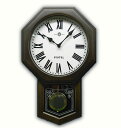 和室に合う 掛け時計 日本製 壁掛け 時計 かけ時計 木製 和風 日本風 日本間 クオーツ クォーツ式 非電波 時計 非電波式 正確 正しい 時間 アンティーク...