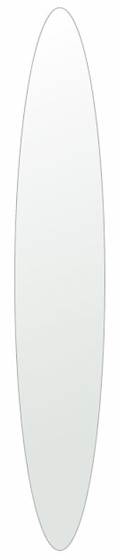 ★世界最高級の美しい鏡★ 【高透過 鏡 サイズ オーダー 特注】 300x1800mm 楕円形 シンプルカット 鏡 壁掛け ミラー 5mm厚 玄関 リビング 寝室 トイレ 壁掛け鏡 ウォールミラー 姿見 全身 玄関鏡 トイレ鏡 オフィス鏡 軽量 円形 丸い 楕円 オーバル ギフト 送料無料