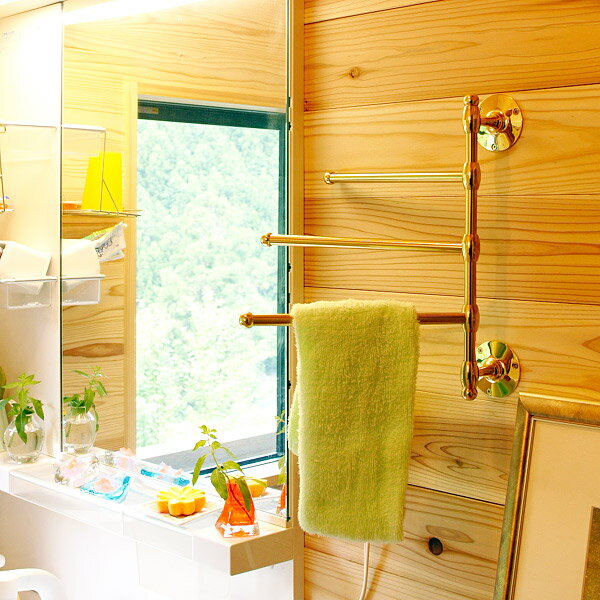 タオルハンガー 全幅30cm タオル掛け タオルバー タオルかけ タオルレール 壁 アイアン 真鍮 アンティーク レトロ おしゃれ 北欧 トイレ 洗面所 キッチ...
