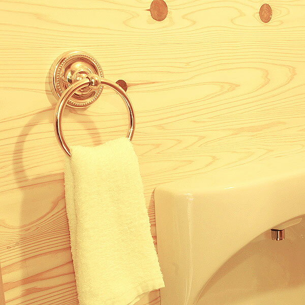 タオルリング タオルハンガー 幅9.7 全幅11.6cm タオル掛け タオルバー タオルかけ タオルレール 壁 アイアン 真鍮 アンティーク レトロ おしゃれ ...