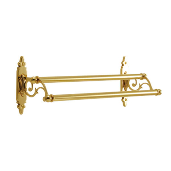 タオルハンガー 幅36.5 全幅41.3cm タオル掛け タオルバー タオルかけ タオルレール 壁 アイアン 真鍮 アンティーク レトロ おしゃれ 北欧 トイレ...