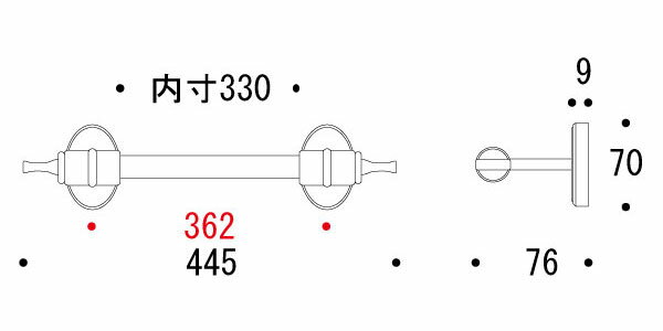 ＼今だけP2倍+送料無料!!／ タオルハンガー 幅36.2（内寸） 全幅44.5cm タオル掛け タオルバー タオルかけ タオルレール 壁 アイアン 真鍮 アンティーク レトロ おしゃれ 北欧 トイレ 洗面所 キッチン 金 金色 ゴールド クリア仕上げ