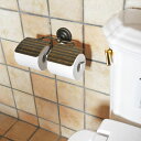 2連 ダブル ペーパーホルダー アイアン トイレ 真鍮 トイレットペーパーホルダー トイレペーパーホルダー ペーパーホルダーカバー ロールペーパーホルダー アン...