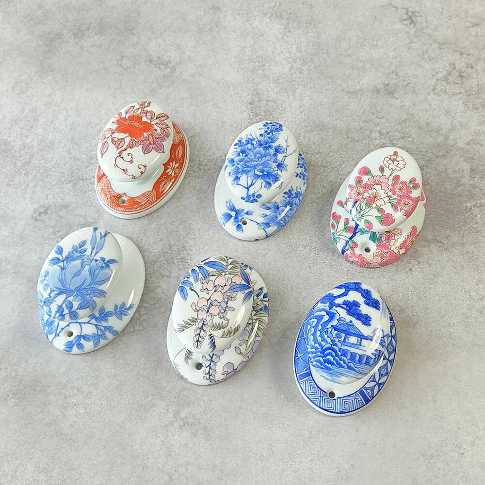 フック 壁掛け 薔薇 有田焼 伊万里焼 磁器 陶磁器 壁掛けフック フック 壁掛け タオルフック バスタオルフック ローブ フック 壁 ハンガー おしゃれ 和風 日本風 植物 薔薇 バラ 花 花柄 北欧 夏セール 送料無料 模様替え kagami-10058414 鏡 ミラー 洗面 インテリア IVY サンプル画像2