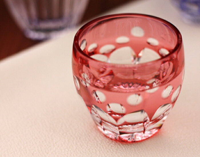 【メーカー直営店】江戸切子カガミクリスタルKAGAMI冷酒グラス冷酒杯「桜」T535-2683-CAU