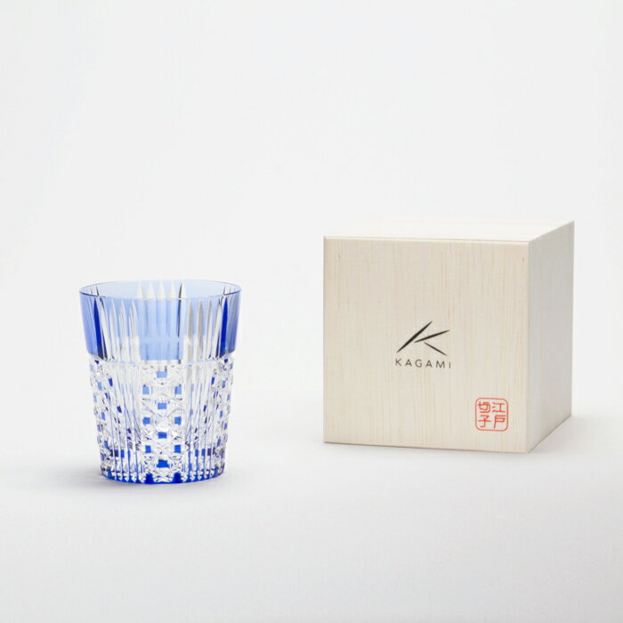 100 の保証 ポイント5倍キャンペーン実施中 メーカー直営店 江戸切子 カガミクリスタルkagami T557 2471 Ccbグラス ロックグラス 青 ギフト ラッピング無料 Twistedpuppy Com