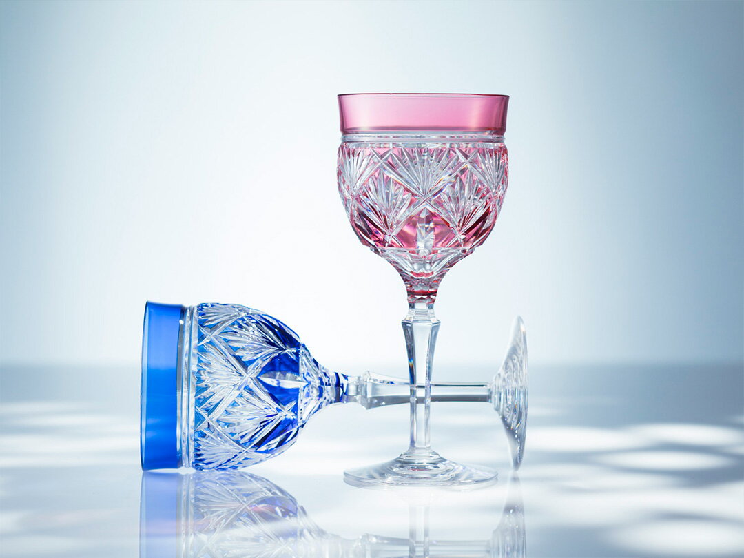 【ポイント5倍キャンペーン】【メーカー直営店】江戸切子 カガミクリスタル KAGAMI2620 ペアワイングラス ギフト 結婚祝 内祝ギフト 誕生祝 贈答品 記念品 還暦祝 古希祝敬老の日 父の日 母の日 退職記念品