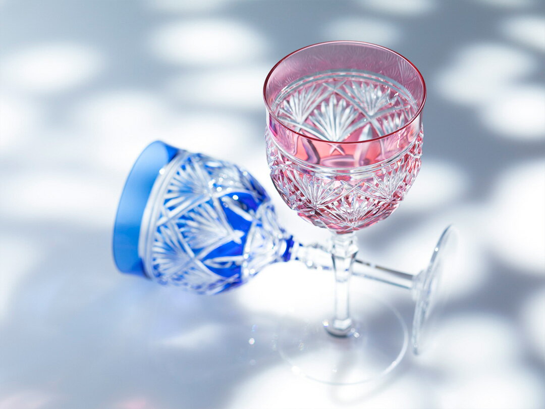 【ポイント5倍キャンペーン】【メーカー直営店】江戸切子 カガミクリスタル KAGAMI2620 ペアワイングラス ギフト 結婚祝 内祝ギフト 誕生祝 贈答品 記念品 還暦祝 古希祝敬老の日 父の日 母の日 退職記念品