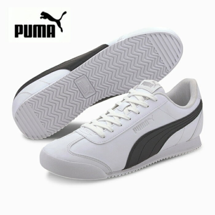 プーマ レディース チュリーノ FSL PUMA 372861 ホワイト/ブラック スニーカー シューズ 紐靴 コート系 ローカット 送料無料