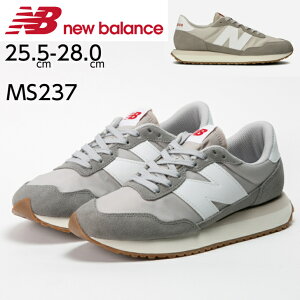 ニューバランス スニーカー メンズ NEWBALANCE MS237 GE グレー スリム D幅 カジュアル おしゃれ レトロラン 靴 スエードレザー ナイロン くつ/MS237- 送料無料