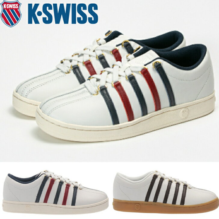 ケースイス K-SWISS メンズ スニーカー クラシック88 CLASSIC 88 VTG 3610214 WH/NV/RD WH/BR 定番 レザー ローカット シューズ 靴 ホワイト系 送料無料