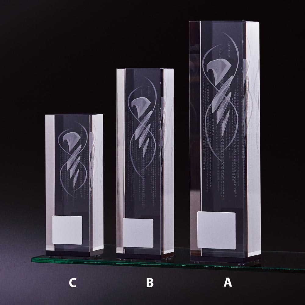 高さ200mm　商品重量：約1.3kg　本体：光学ガラス製（3Dレーザー加工）