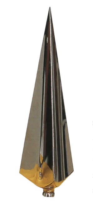 三方剣 FL-7210 17cm アルミダイキャスト製クロームメッキ　掲揚・表彰式・式典・イベント・各種大会