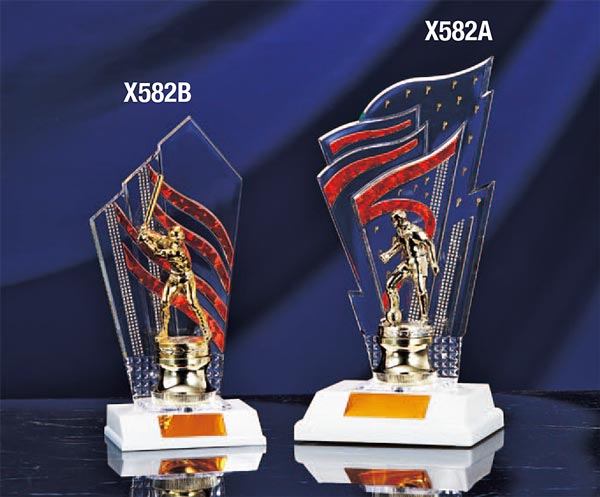 Rakuten - 【プレート彫刻無料】人形選択ブロンズX582-B（N）　優勝トロフィー　表彰　記念品　賞品　レプリカ