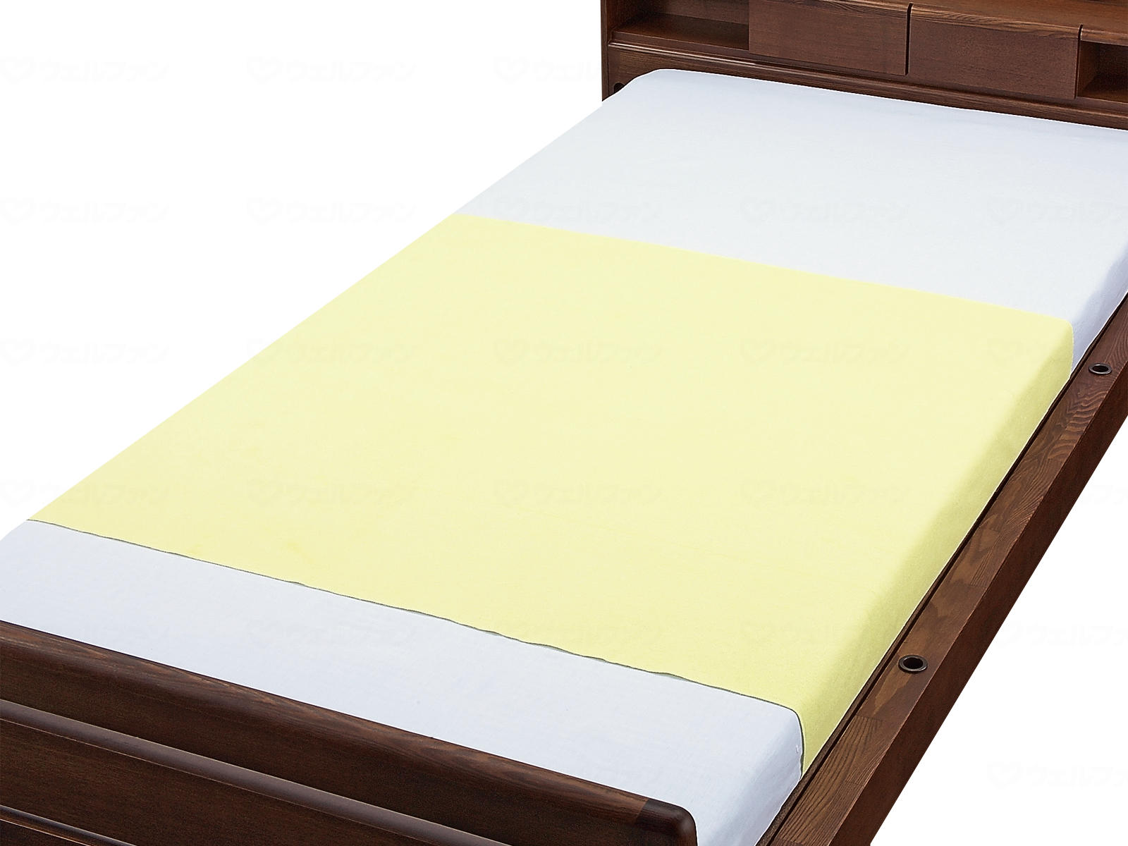 綿混パイル防水シーツ 9434　ウェルファン (介護 防水 シーツ 部分タイプ 失禁 おねしょ 介護用品 おねしょ 大人 おむついじり対策 老人 高齢者 在宅介護 洗えるシーツ 洗濯可)