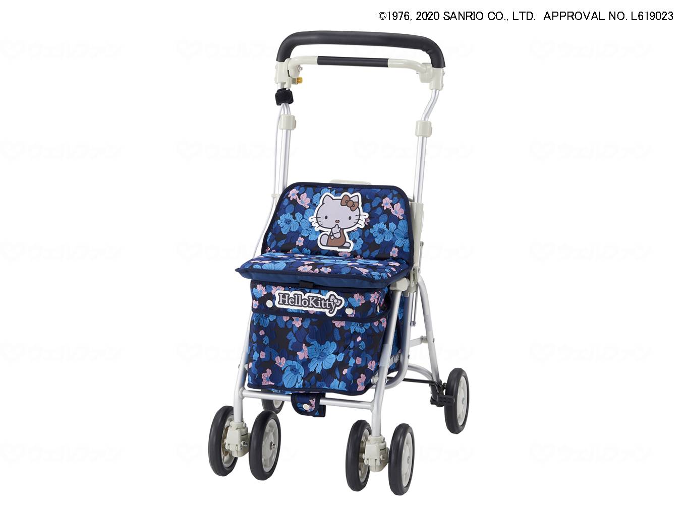 ヘルスバッグ ライトミニM（ハローキティ） ウェルファン [歩行補助 歩行器 シルバーカー a-w]