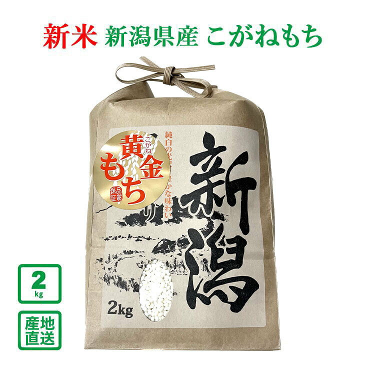 【令和5年産】新潟県産 もち米の王様 こがねもち 2kg