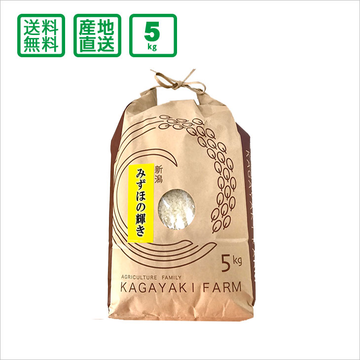 【楽天スーパーSALE限定10%OFF】【令和元年産】新潟県産 みずほの輝き5kg（精米）【送料無料（一部地域除く）】