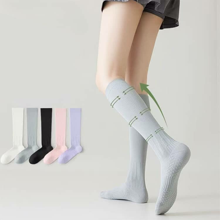 靴下 通気性 衝撃吸収 程よい引き缔め レディース 着圧ソックス ハイソックス スポ...