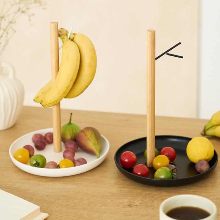 バナナスタンド おしゃれ バナナホルダー つり下げ バナナ立て 台座付き バナナ掛...
